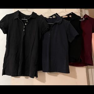 4 polo shirts